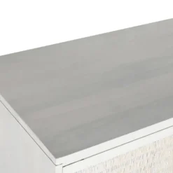 Aparador de 2 Puertas y 3 Cajones Color Blanco Roto MB-215068