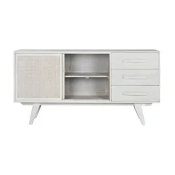 Aparador de 2 Puertas y 3 Cajones Color Blanco Roto MB-215068