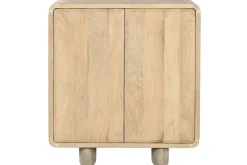 Aparador de Roble Natural 80 cm 2 Puertas Natural MB-221378