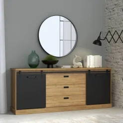 Aparador de Salón 213 cm con 3 Cajones KZMK232-M328