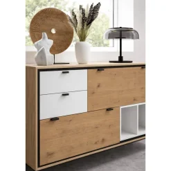 Aparador de Salón con Cajones y Puertas K2 Amazona-Blanco 405