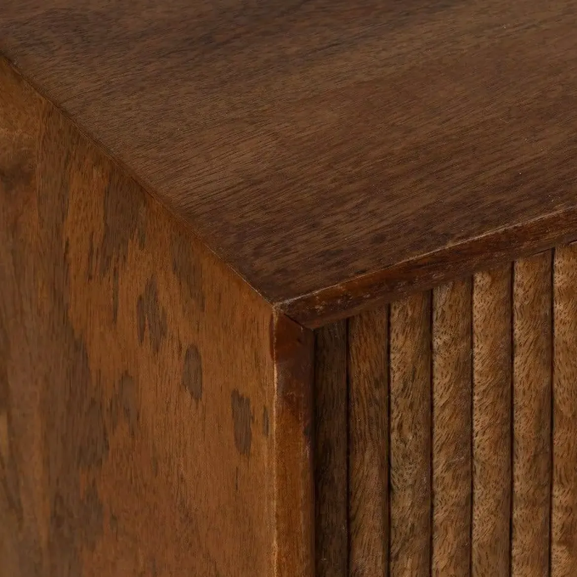 Aparador de Salón de Madera de Mango y Patas de Metal 612721