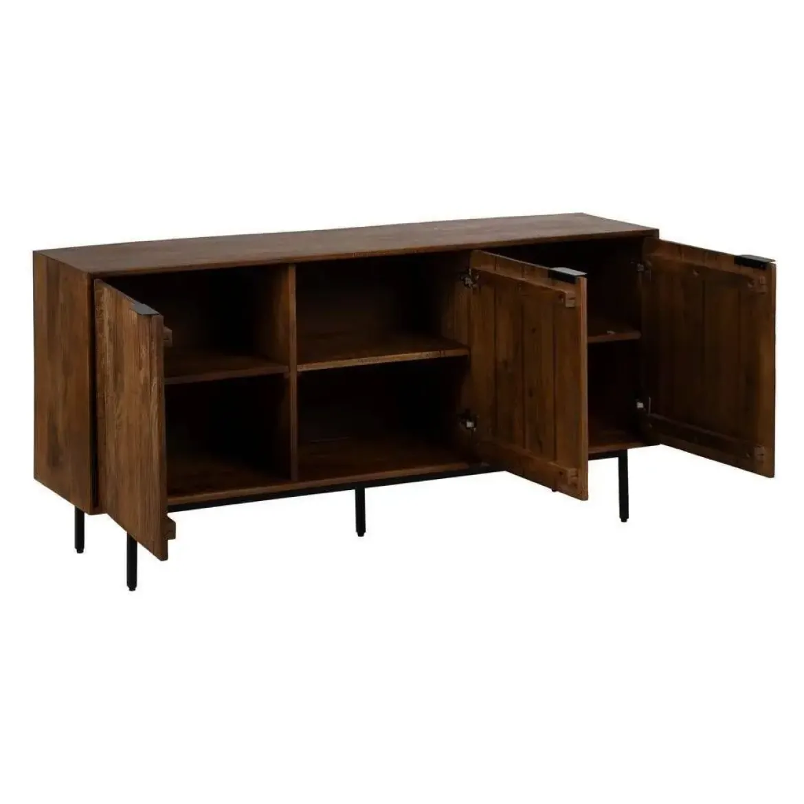 Aparador de Salón de Madera de Mango y Patas de Metal 612721