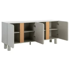 Aparador de Salón en DM Taupe con Patas de Roble 615547