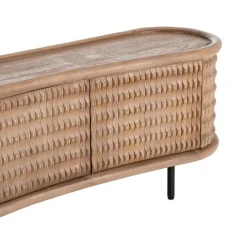 Aparador de Salón en Madera de Mango Natural con Hierro 615639