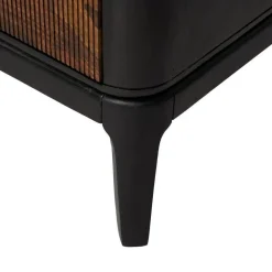 Aparador de Salón Madera Mango y Sheesham Marrón y Negro 612966