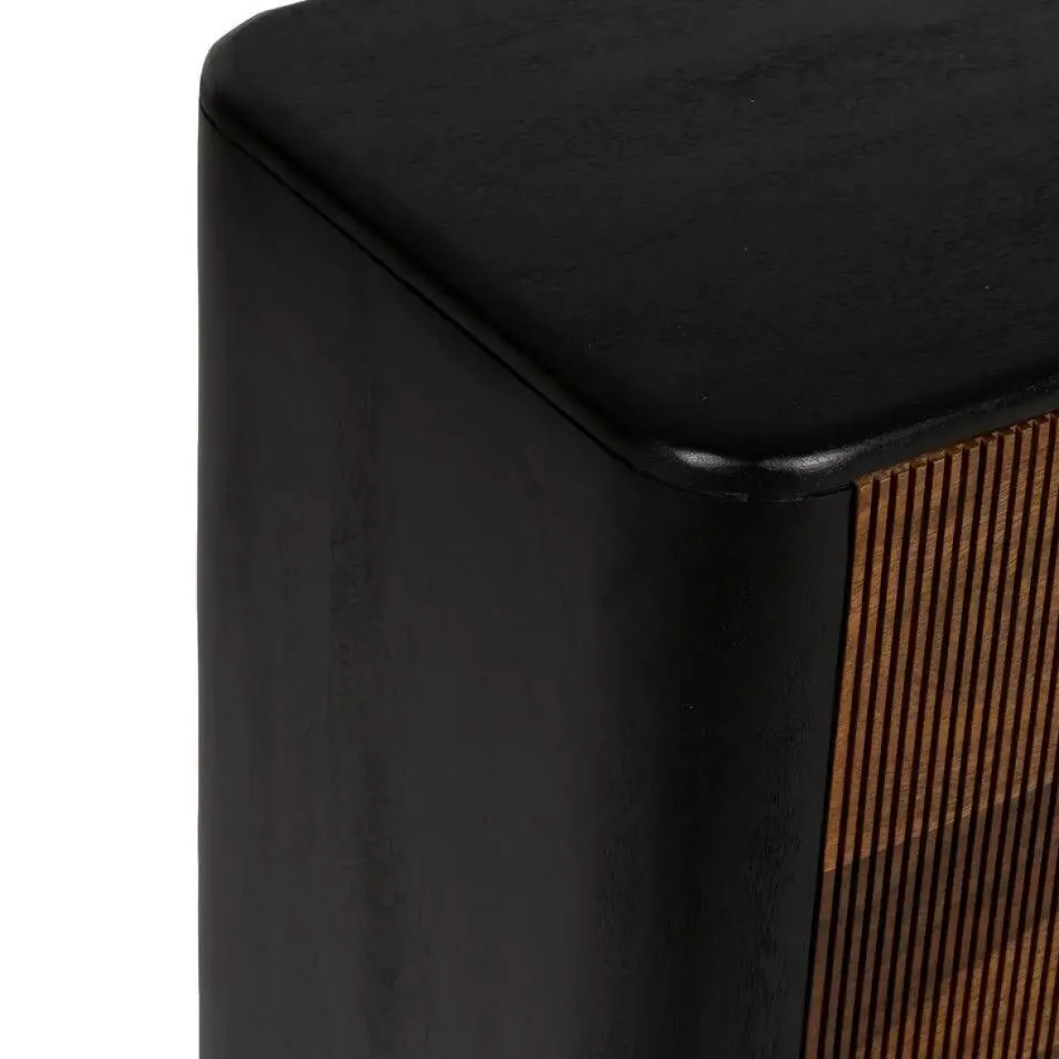 Aparador de Salón Madera Mango y Sheesham Marrón y Negro 612966