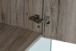 Aparador Estructura de Cristal Templado y MDF Natural MB-191420