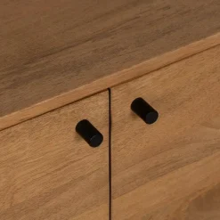 Aparador Natural de Madera de Mango con Leja Interior 170 cm 612711