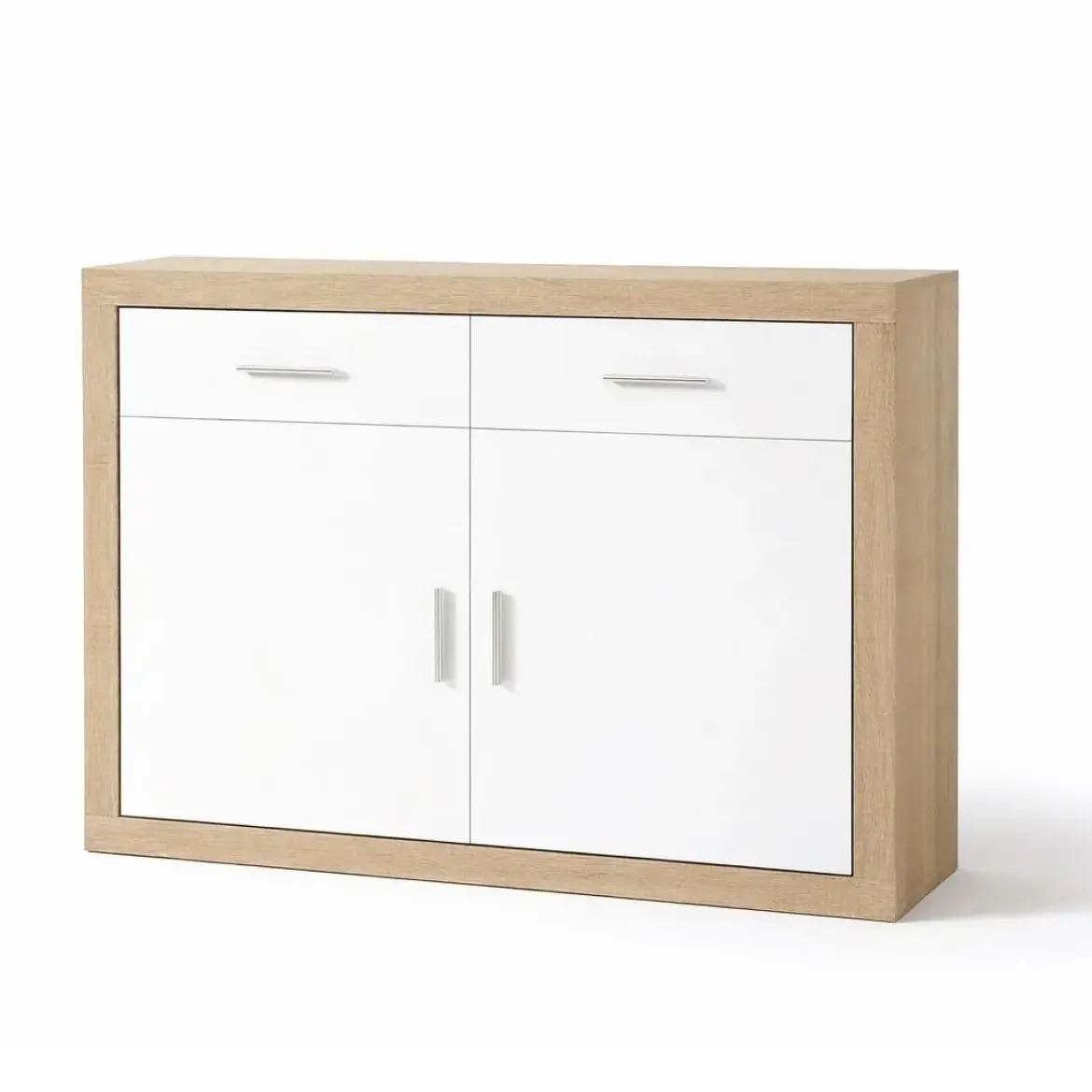 Aparador 2 puertas LARA 90x120x41 en color cambrian blanco