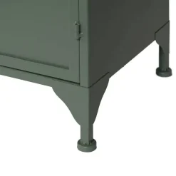 Aparador Verde Mental de Metal-Cristal 611362