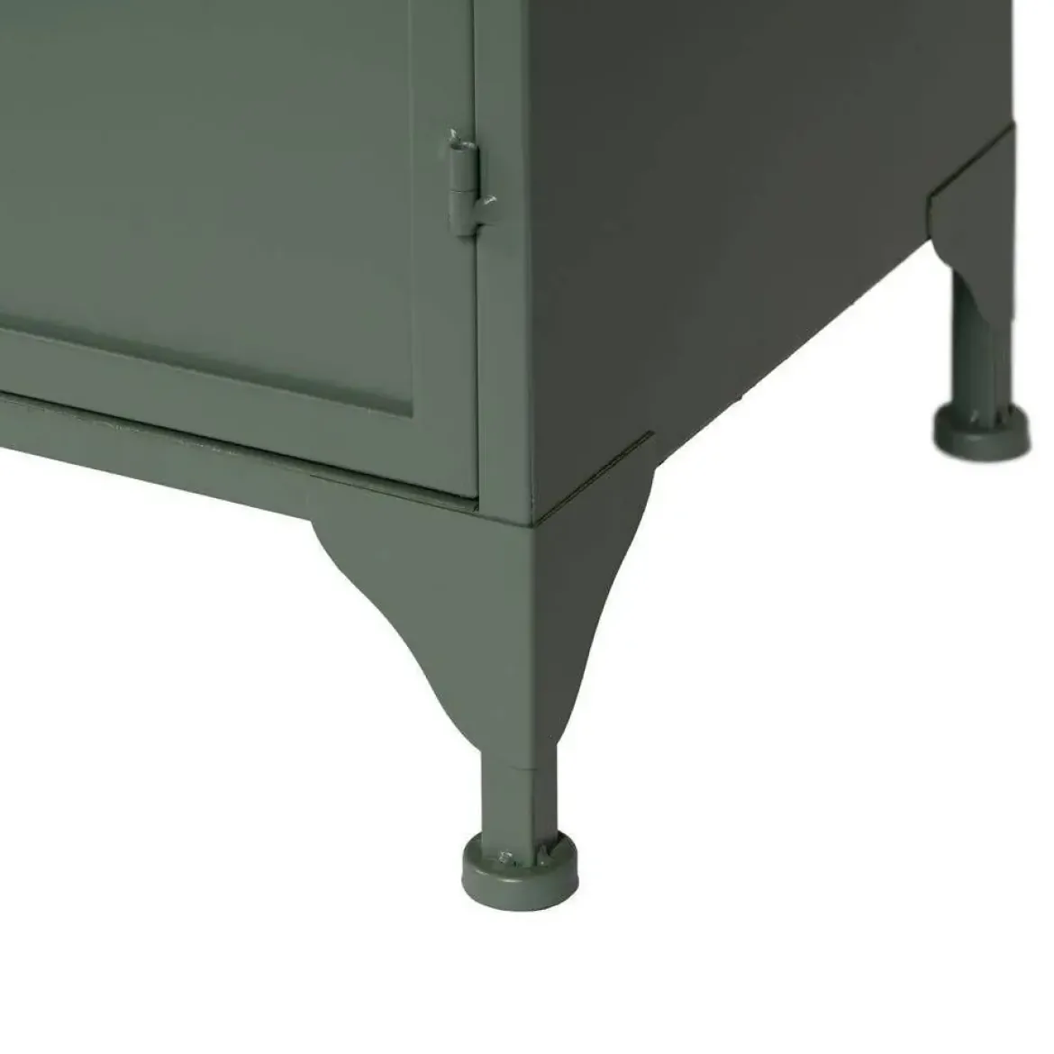 Aparador Verde Mental de Metal-Cristal 611362