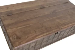 Arcón de Madera Reciclada con Herrajes de Metal MB-227260