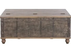 Arcón de Madera Reciclada con Herrajes de Metal MB-227260
