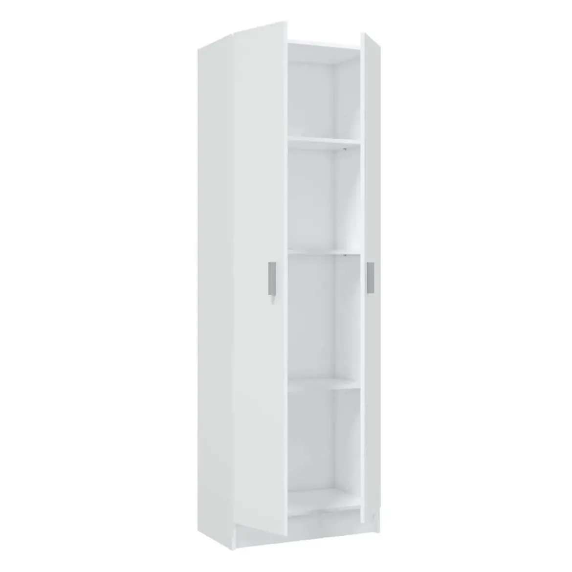 Armario auxiliar blanco de melamina con 2 puertas 007144O