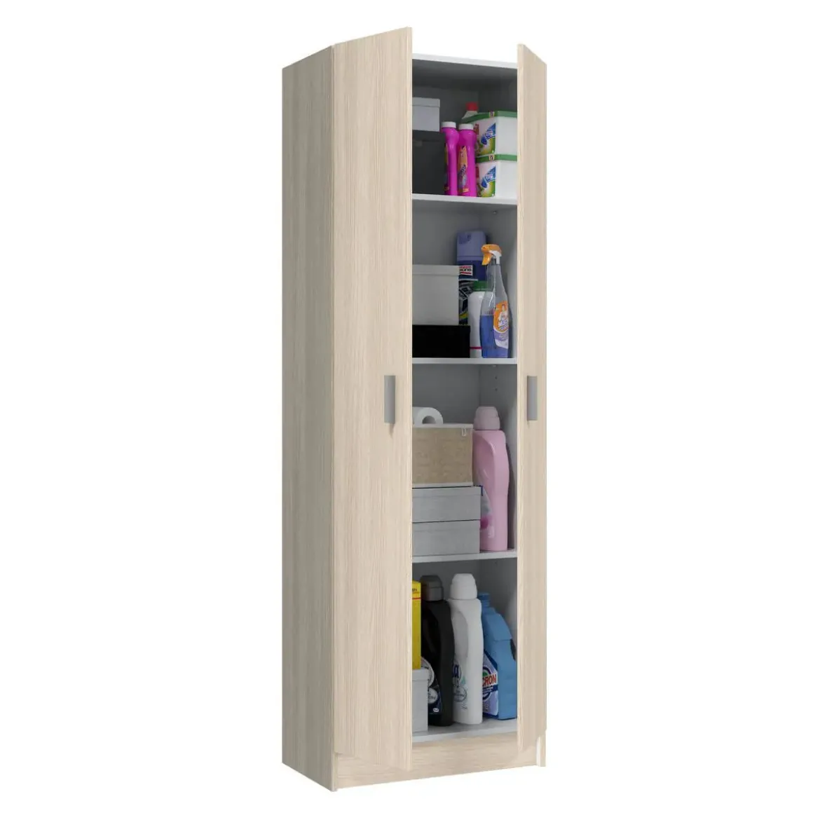 Armario auxiliar ROBLE de 2 puertas y 3 estantes 007144R