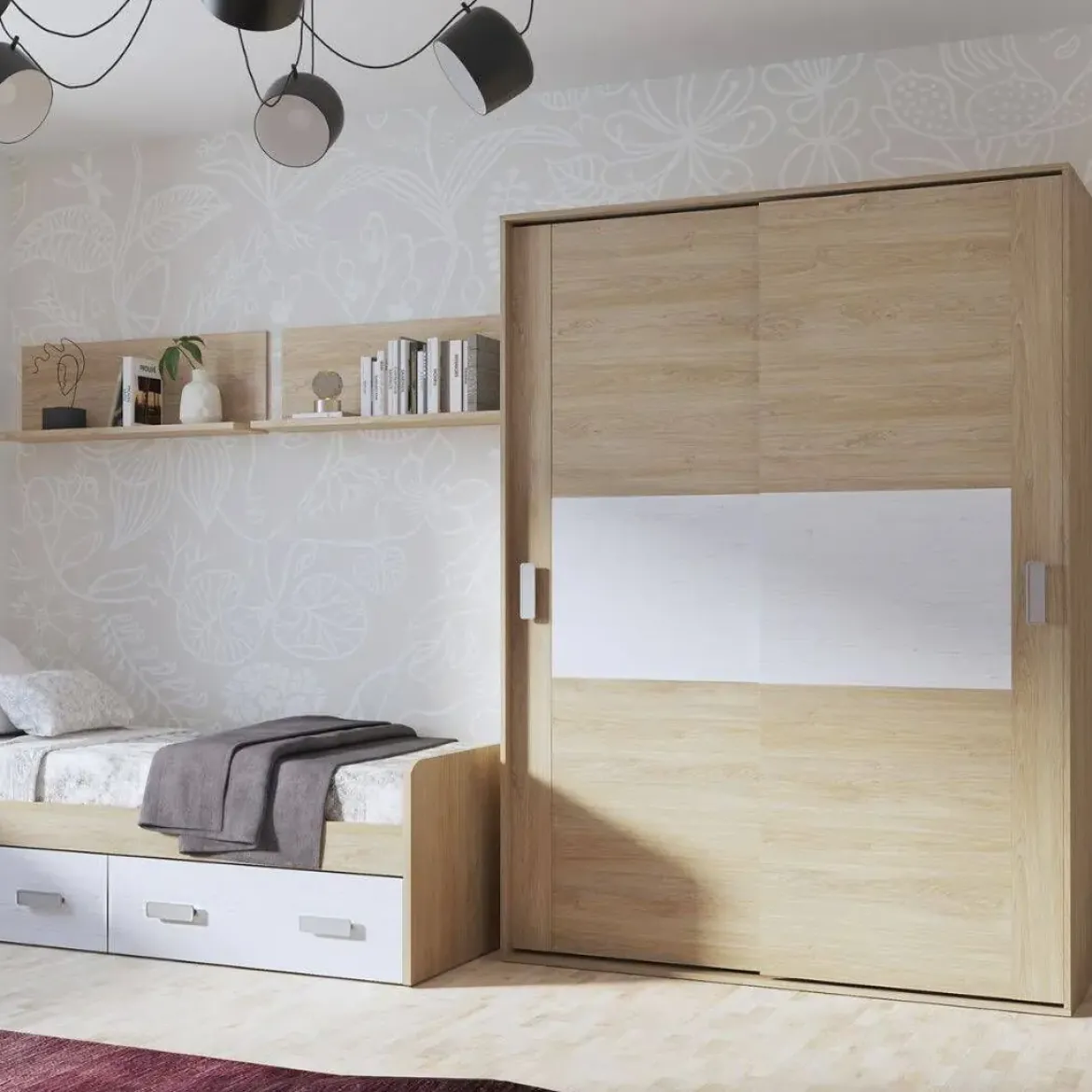 Armario con 2 Puertas Correderas 150 cm DONALD