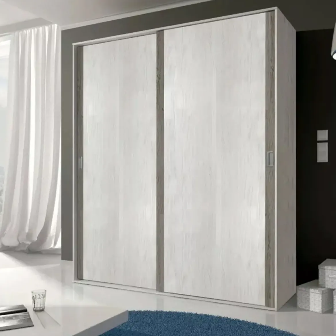 Armario con 2 Puertas Correderas LARA