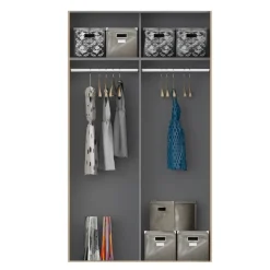 Armario con 2 Puertas Correderas en Melamina WNPS423E1-Q45