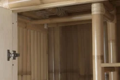 Armario de Bambú y Ratán Natural 2 Puertas MB-221750