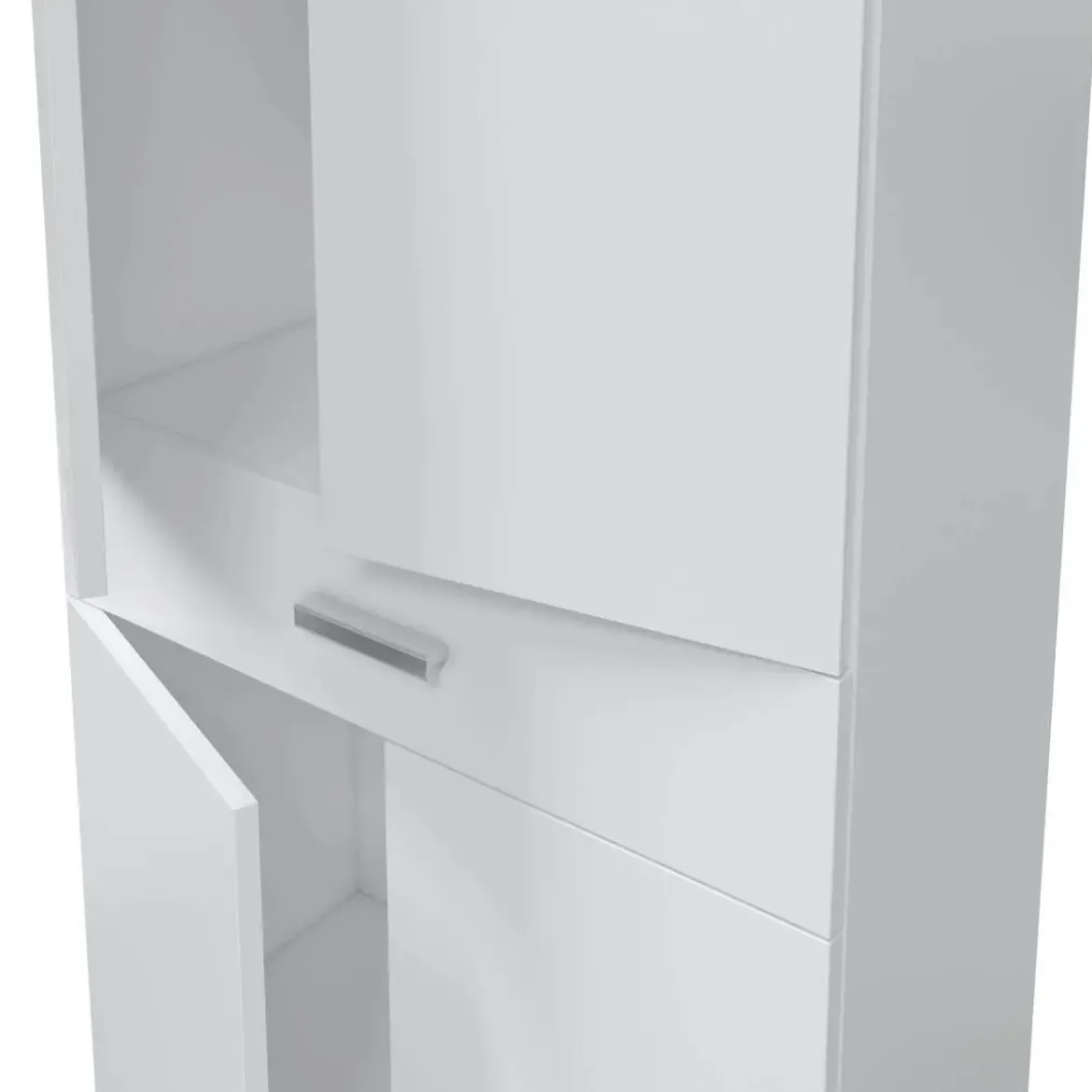 Armario de Baño Blanco con 4 Puertas y 1 Cajón ARUBA 305280BO