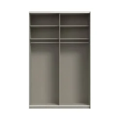 Armario de Dormitorio Blanco Mate 2 Puertas Correderas con Espejo FTIS72462-120