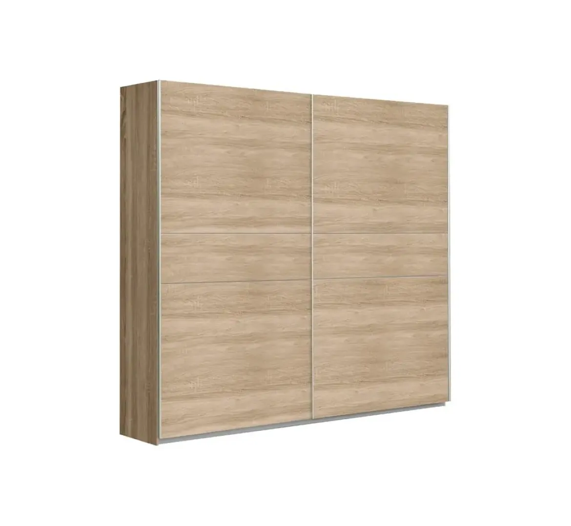 Armario de Dormitorio 200 cm 2 Puertas Correderas Blanco Roble Sonoma WNPS323E1-Q45