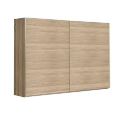 Armario de Dormitorio 269 cm 2 Puertas Correderas Blanco Roble Sonoma WNPS123E1-Q45