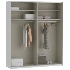 Armario de Dormitorio de 200 cm Blanco Mate 2 Puertas Correderas FTIS32461-120