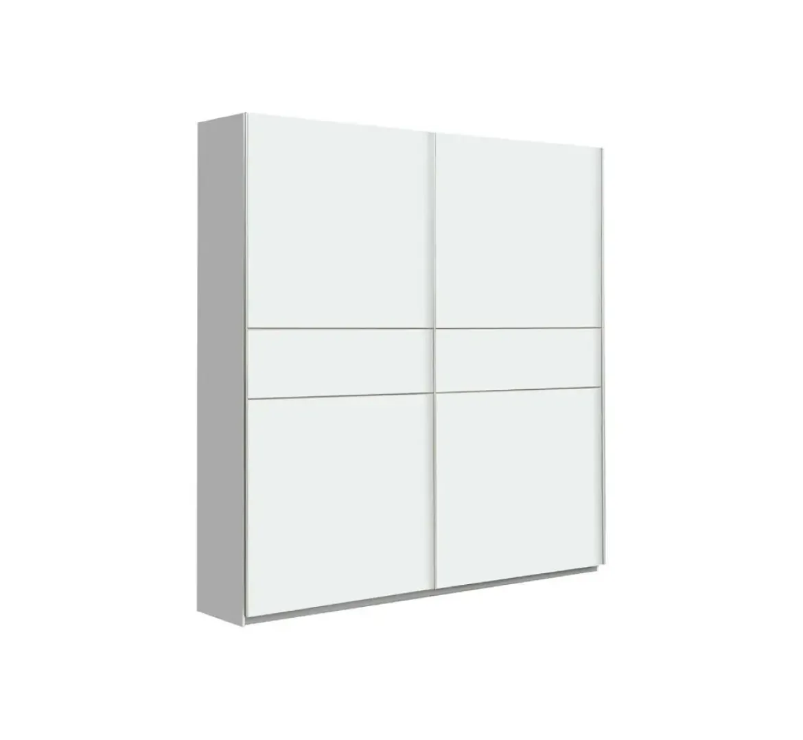 Armario de Dormitorio de 170 cm 2 Puertas Correderas Blanco Roble Sonoma WNPS823E1-Q89