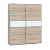 Armario de Dormitorio de 170 cm 2 Puertas Correderas Blanco Roble Sonoma WNPS823E1-Q45