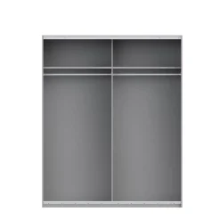 Armario de Dormitorio de 170 cm 2 Puertas Correderas Blanco Roble Sonoma WNPS823E1-Q45