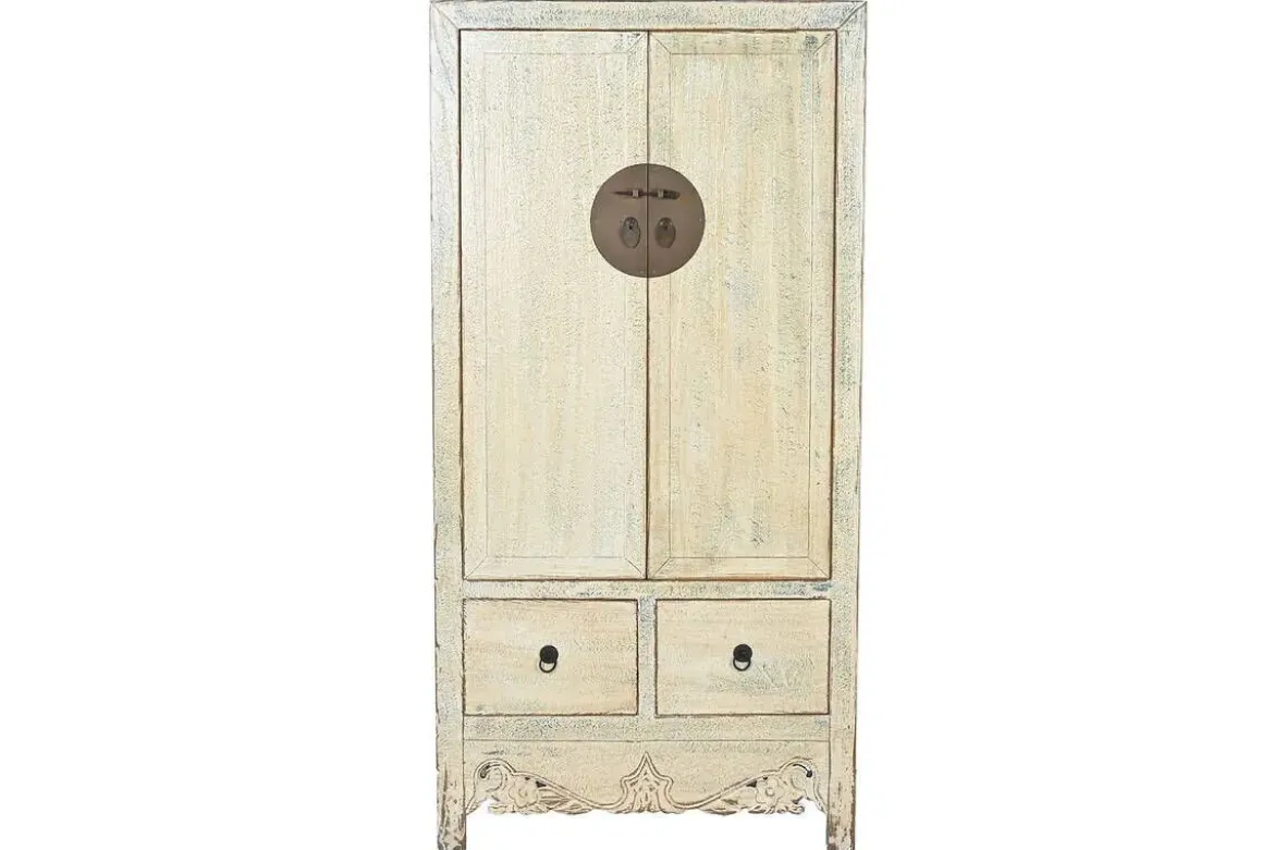 Armario de Madera de Abeto Tallada Natural MB-220526