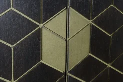 Armario de Madera de Acacia con Patas de Metal MB-207541