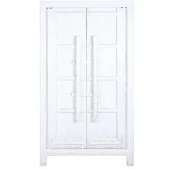 Armario de Madera de Olmo Blanco 2 Puertas MB-226324