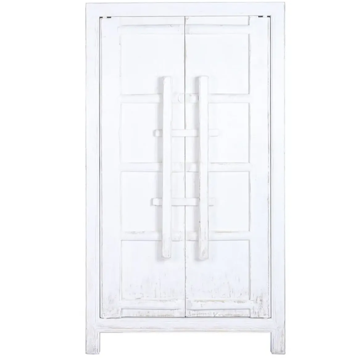 Armario de Madera de Olmo Blanco 2 Puertas MB-226324
