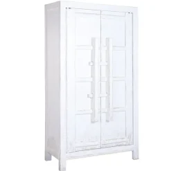 Armario de Madera de Olmo Blanco 2 Puertas MB-226324