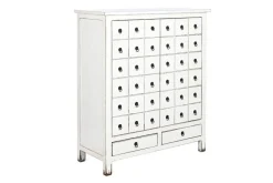Armario de Madera de Olmo Lacado Blanco MB-202781