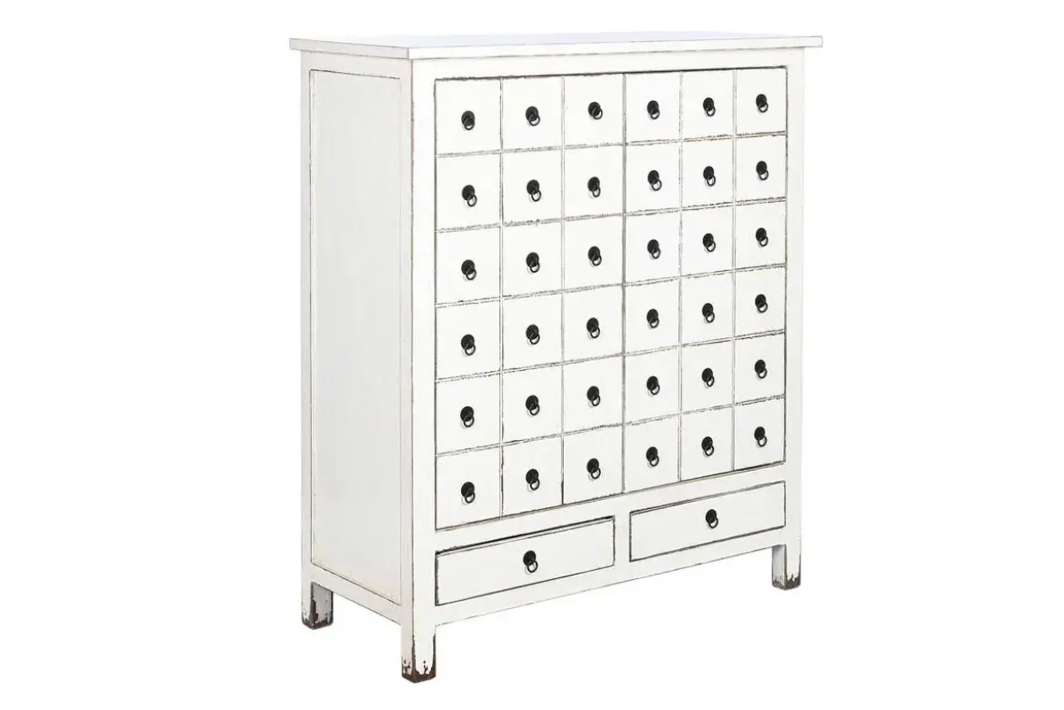 Armario de Madera de Olmo Lacado Blanco MB-202781
