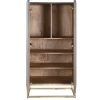 Armario de Madera Gris Oscuro 2 Puertas MB-205745