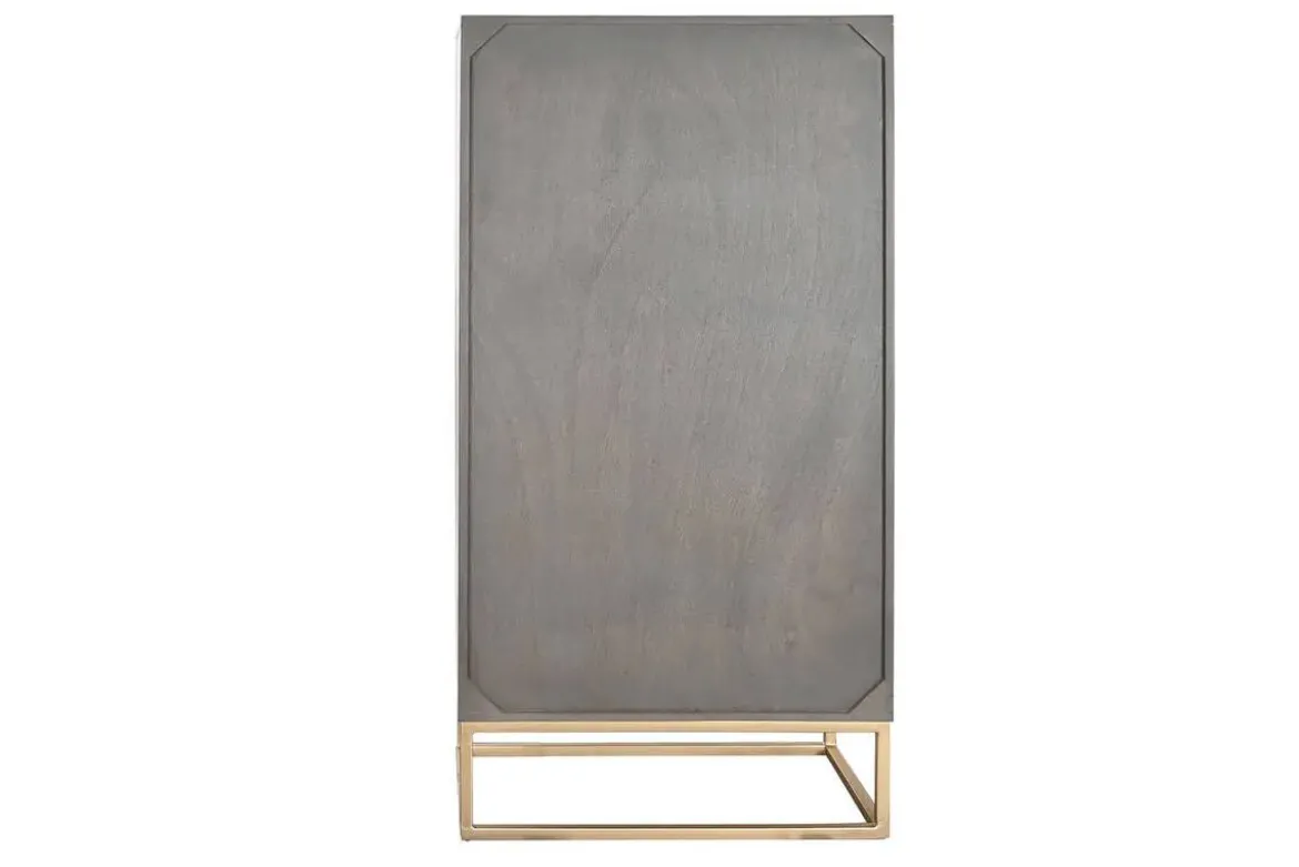 Armario de Madera Gris Oscuro 2 Puertas MB-205745