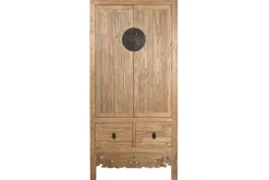 Armario de Madera Natural con Cajones MB-210641