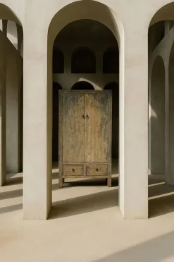 Armario de Olmo Macizo con 2 Puertas MB-219973