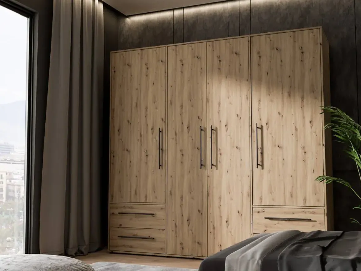 Armario de 4 Puertas 4 Cajones Artisan MKSS841-D78 W19