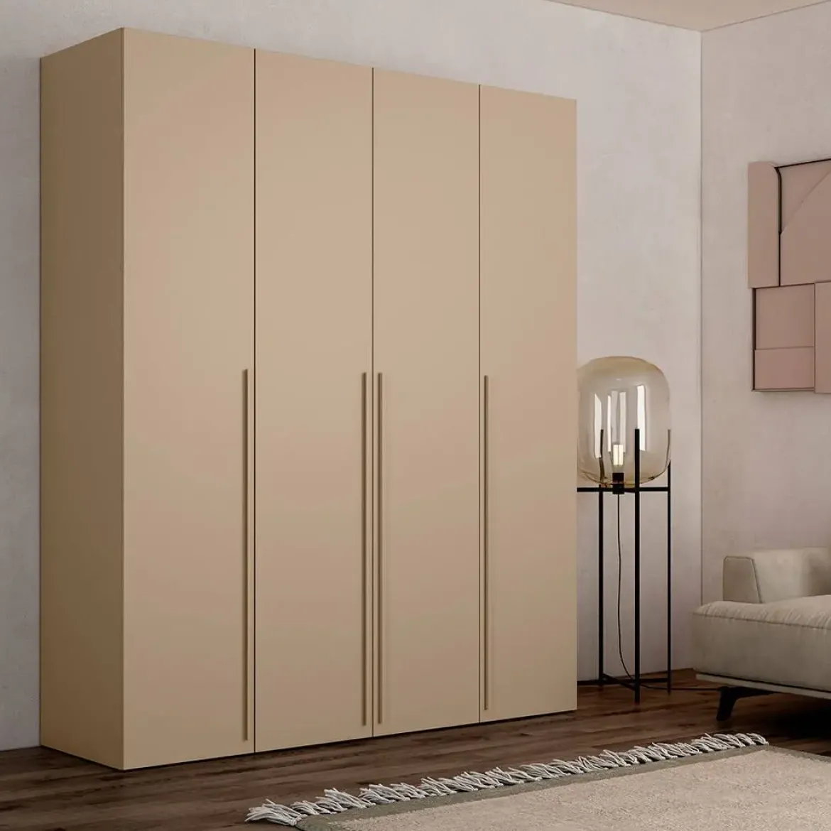 Armario de 4 Puertas Color Perla JORDAN EVO CNJ568