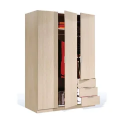 Armario de 3 Puertas con 3 Cajones LCX323R
