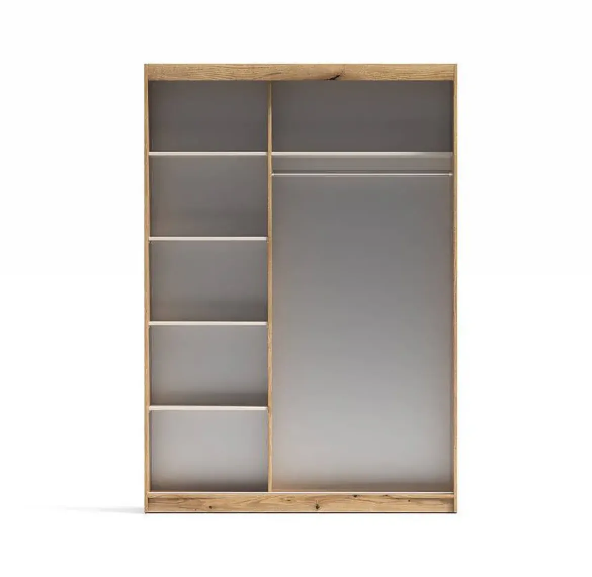 Armario de Puertas Correderas con Espejo 150 cm INOVA