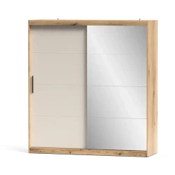 Armario de Puertas Correderas con Espejo 200 cm INOVA