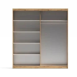 Armario de Puertas Correderas con Espejo 200 cm INOVA