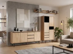 Armario de Salón de Madera Natural 615683